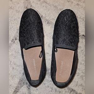 Lane Bryant Black Lace Sneakers - Steve Madden Knockoffs Sz 11W